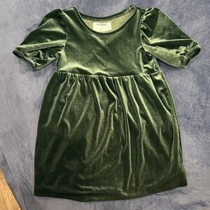 Old Navy Kids Emerald Velvet Dress